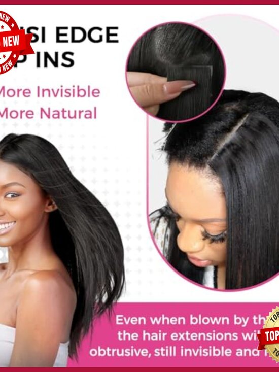 Human Hair Clip-In Extensions 14 Inch Silky Straight 7pcs 110g